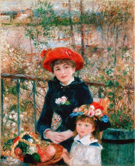 Pierre-Auguste Renoir On the Terrace, oil painting picture